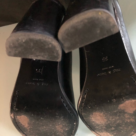 Rag and Bone New York open toe back zip booties - Picture 3 of 6